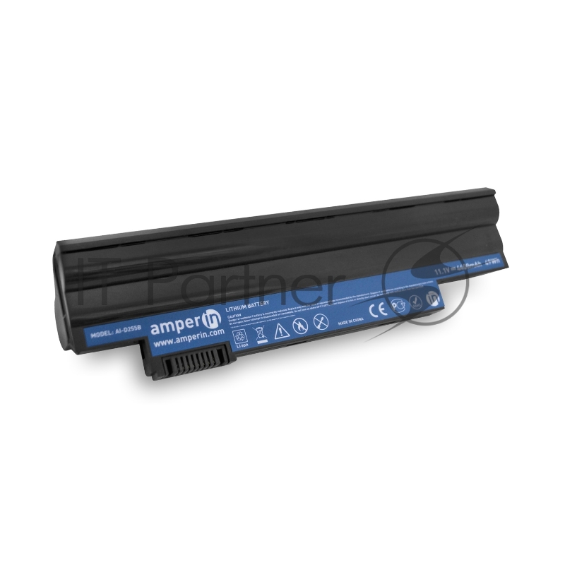 Аккумуляторная батарея Amperin для ноутбука Acer Aspire One D255 11.1V 4400mAh 49Wh черный