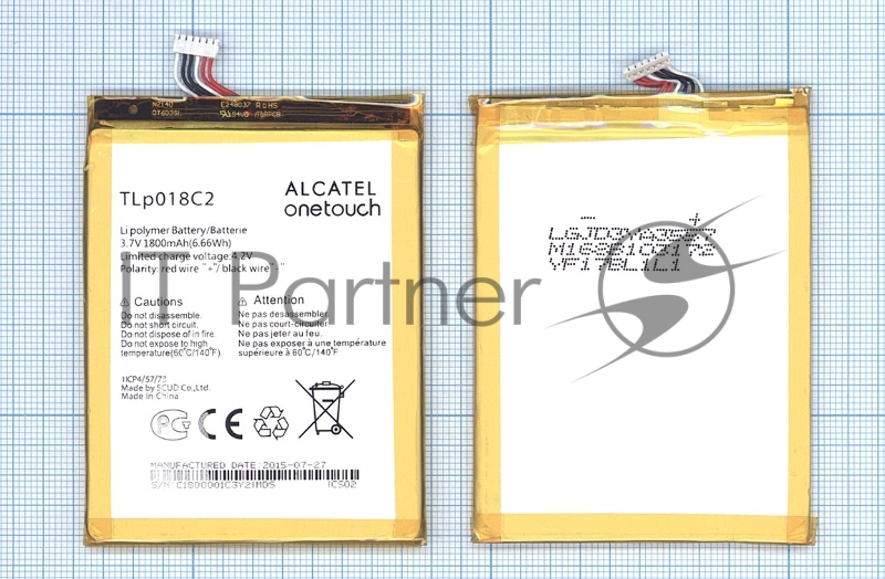 Аккумуляторная батарея TLP018C2 для Alcatel One Touch Idol Ultra 6033