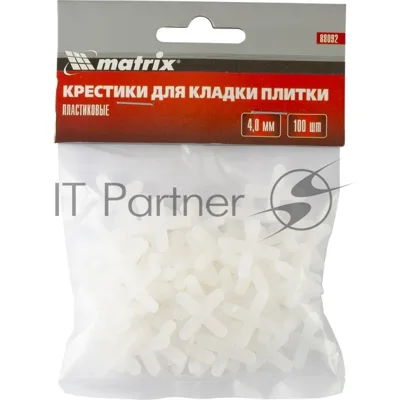 Крестики Matrix, 4,0 мм, для кладки плитки, 100 шт.