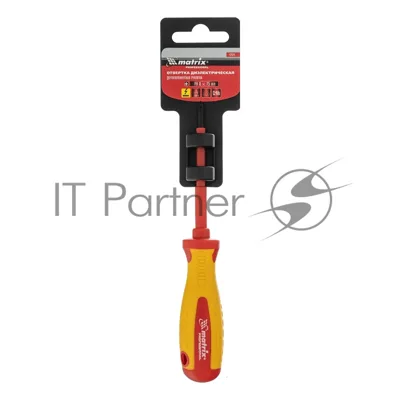 Отвертка Matrix Insulated, PH0 x 75 мм, CrMo, до 1000 В, двухкомп. рукоятка