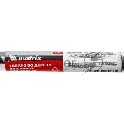 Сверло по дереву Matrix шнековое, 16 х 460 мм, 6-гранный хвостовик
