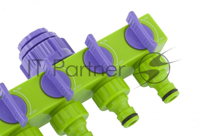 Разветвитель четырехканальный Palisad 1/2"-3/4", регулируемый