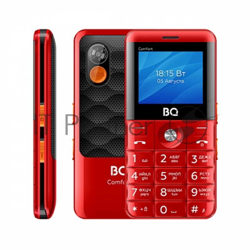 Мобильный телефон BQ 2006 Comfort красный/черный