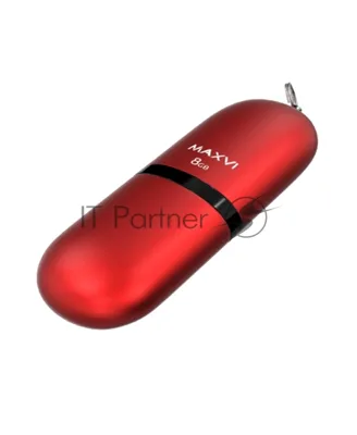 Флешка USB Maxvi SF red (FD8GbUSB20C10SF), 8Gb, USB 2.0, R/W 5/15, красный
