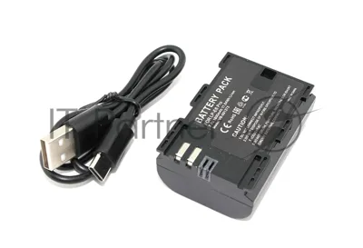 Аккумуляторная батарея для фотоаппарата Canon EOS 5D Mark II (LP-E6 Pro) USB Type-C 7.4V 1600mAh