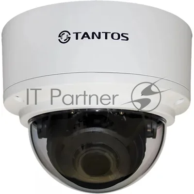 Уличная 2 мегапиксельная купольная антивандальная IP-камера Tantos TSi-Ve25VPA 2.8-12 мм