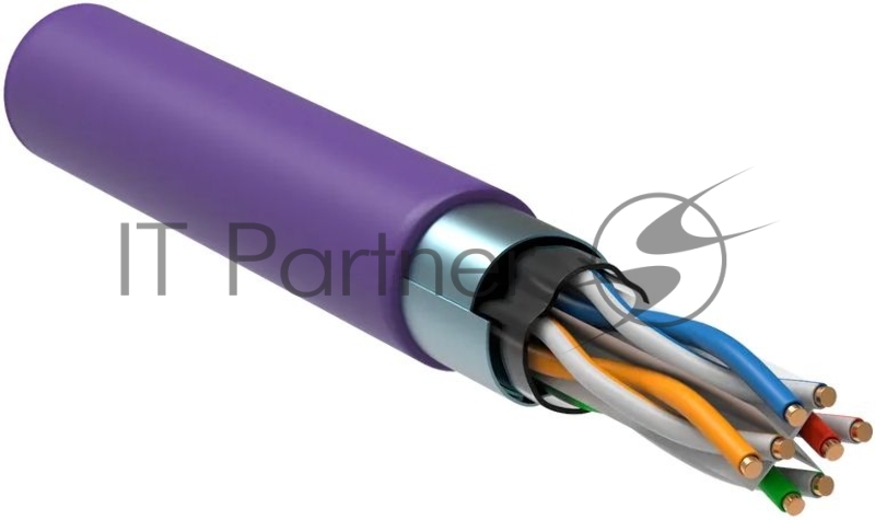 Кабель информационный ITK LC1-C604-326 кат.6 F/UTP 4X2X23AWG LSZH внутренний 305м фиолетовый