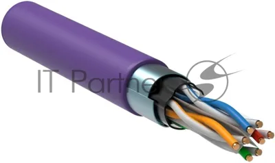 Кабель информационный ITK LC1-C604-326 кат.6 F/UTP 4X2X23AWG LSZH внутренний 305м фиолетовый