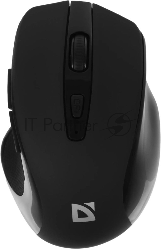 Мышь беспроводная Defender Prime MB-053 черный, 1600 dpi, радиоканал, USB, кнопки - 6