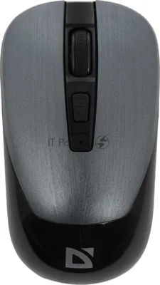 Мышь беспроводная Defender Wave MM-995 серебристый, 1600 dpi, радиоканал, USB, кнопки - 4