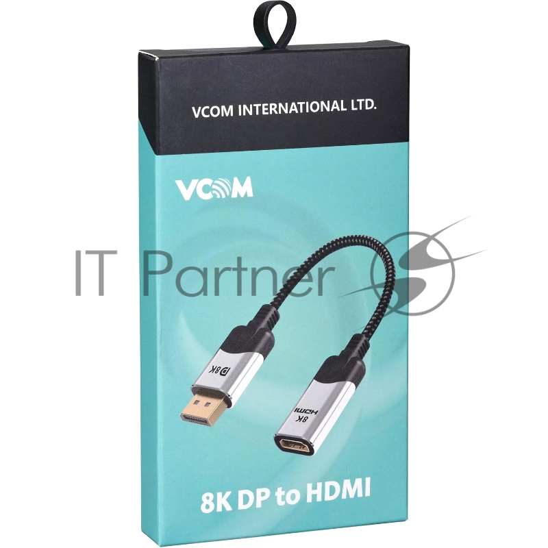 Адаптер DisplayPort(M) ---> HDMI(F) 0.15m 8K@60Hz VCOM