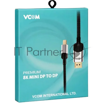 Кабель-переходник Mini DisplayPort M -> DisplayPort M 1.4V 1,5 м VCOM