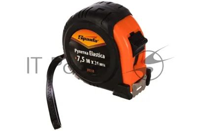 Рулетка Sparta Elastica, 7.5 м х 24 мм, обрезиненный корпус