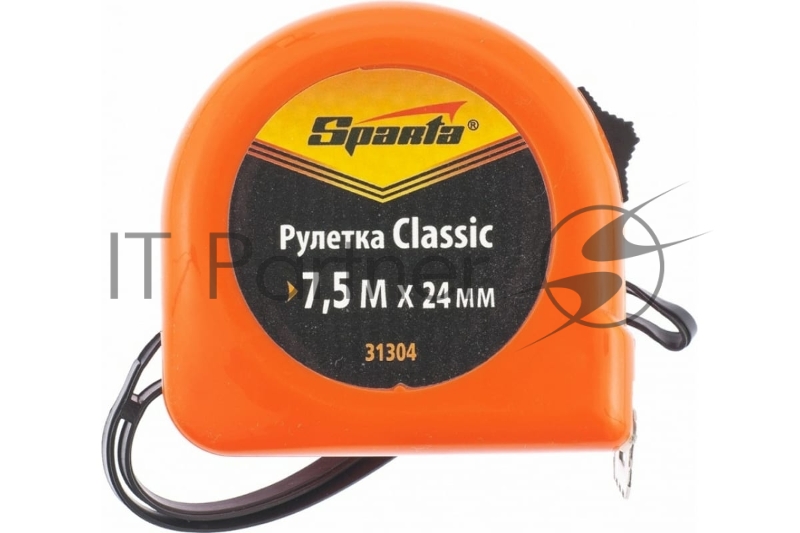 Рулетка Sparta Classic, 7.5 м х 24 мм, пластиковый корпус
