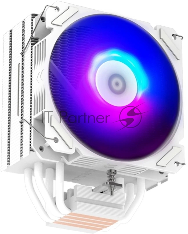 Кулер ZALMAN CNPS9X PERFORMA WHITE ARGB, 120мм FAN, 4 HEAT PIPES, 4-PIN PWM, 700-1800 RPM, 28DBA MAX, HYDRO BEARING, FULL SOCKET SUPPORT