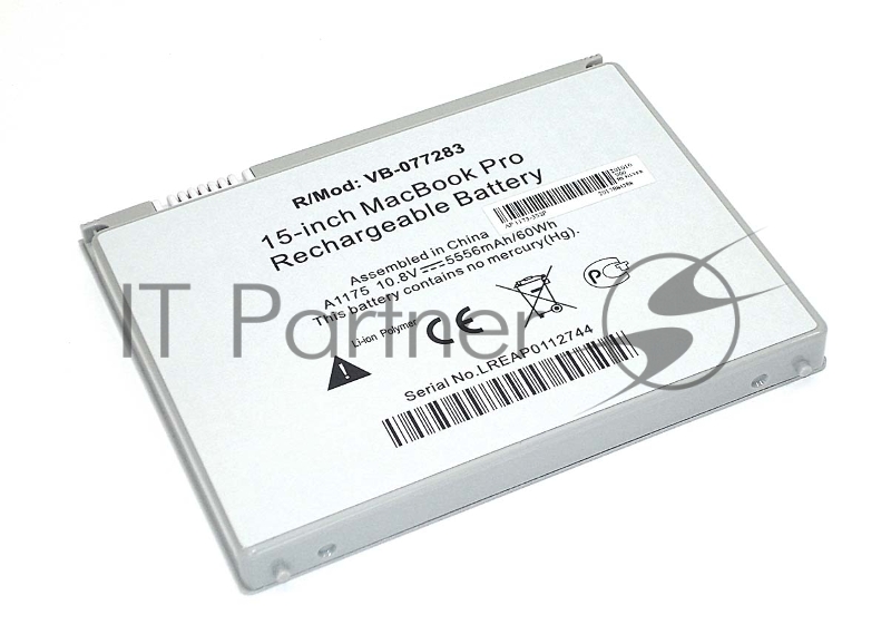Аккумуляторная батарея для ноутбука Apple MacBook Pro A1175 A1150 5400mAh серебристый OEM