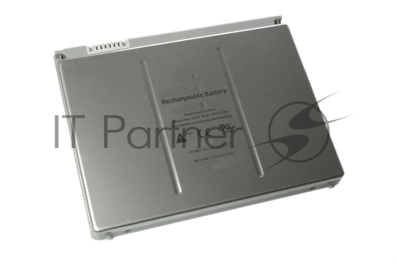 Аккумуляторная батарея для ноутбука Apple MacBook Pro A1175 A1150 5400mAh серебристый