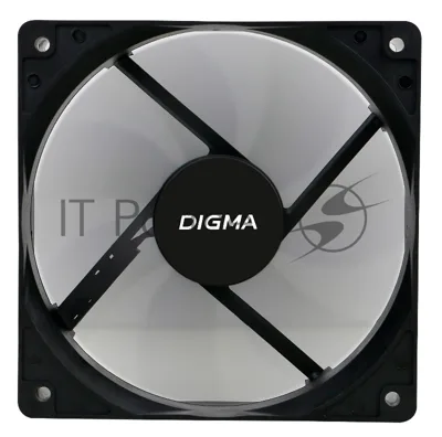 Вентилятор для корпуса Digma DFAN-120-7 черный, 120 мм, 1200 об/мин, 23 дБ, 4 pin