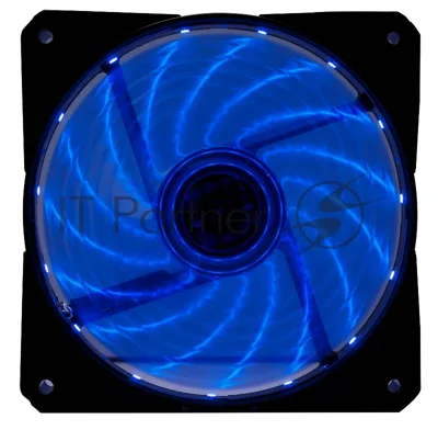 Вентилятор для корпуса Digma DFAN-LED-BLUE черный, 120 мм, 1200 об/мин, 23 дБ, 4 pin