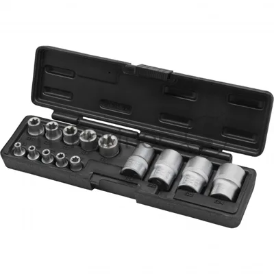 Набор головок Stels TORX, 14 предметов, 1/4, 3/8, 1/2