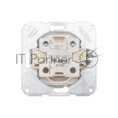 Выключатель Kranz DEA 1кл с/у 10А мех. бежевый (1/10/120)