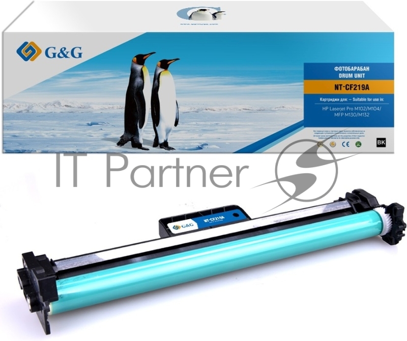 Блок фотобарабана G&G GG-CF219A ч/б:12000 стр. для LJ Pro M102/M104/MFP M130/M132 HP
