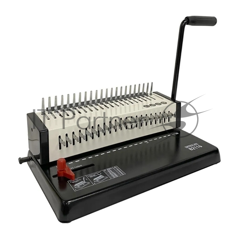 Переплетчик Office Kit B2116 A4/перф.13л.сшив/макс.450л./пластик.пруж. (4.5-45мм)