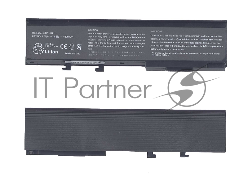 Аккумуляторная батарея для ноутбука Acer Aspire 3620, 5540 (BTP-AQJ1) 4400-5200mAh OEM черная