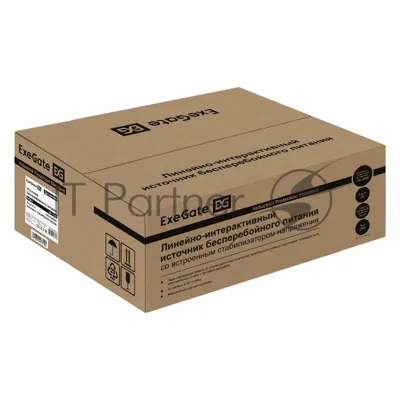 Источник бесперебойного питания ExeGate ServerRM UNL-1000.LCD.AVR.2SH.3C13.USB.2U / 1000 ВА / 650 Вт / 2 x CEE 7 (евророзетка), 3 x IEC 320 C13