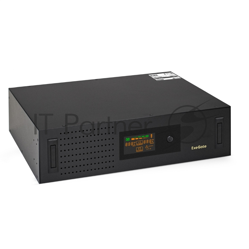 Источник бесперебойного питания ExeGate ServerRM UNL-3000.LCD.AVR.2SH.3C13.USB.3U / 3000 ВА / 1800 Вт / 2 x CEE 7 (евророзетка), 3 x IEC 320 C13