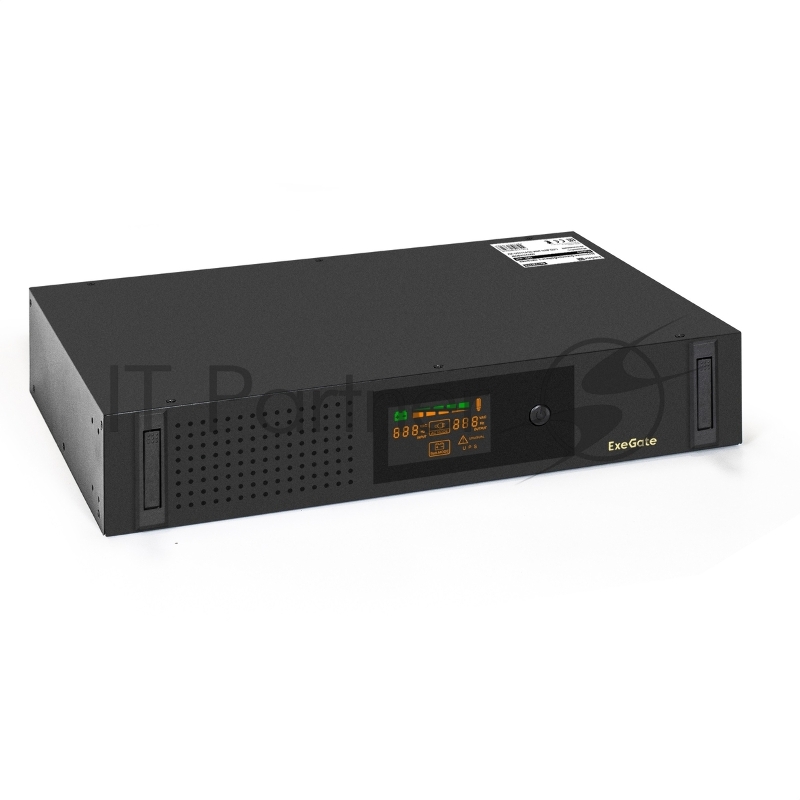 Источник бесперебойного питания ExeGate ServerRM UNL-800.LCD.AVR.2SH.3C13.USB.2U / 800 ВА / 480 Вт / 2 x CEE 7 (евророзетка), 3 x IEC 320 C13