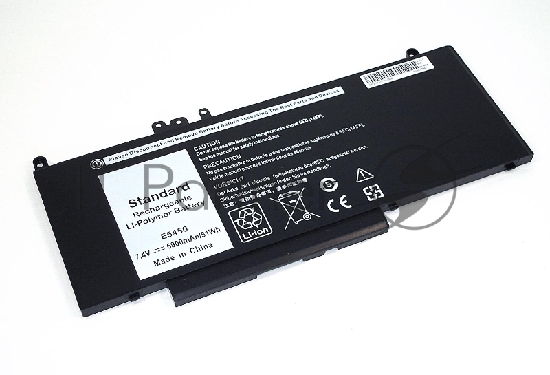 Аккумуляторная батарея для ноутбука Dell Latitude E5450 (G5M10) 51Wh 7.4V черный OEM