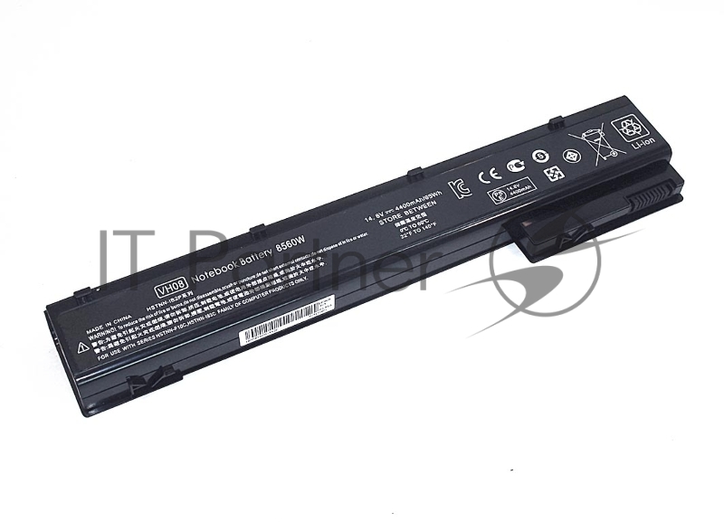 Аккумуляторная батарея для ноутбука HP 8560W 14.8V 5200mAh OEM черный