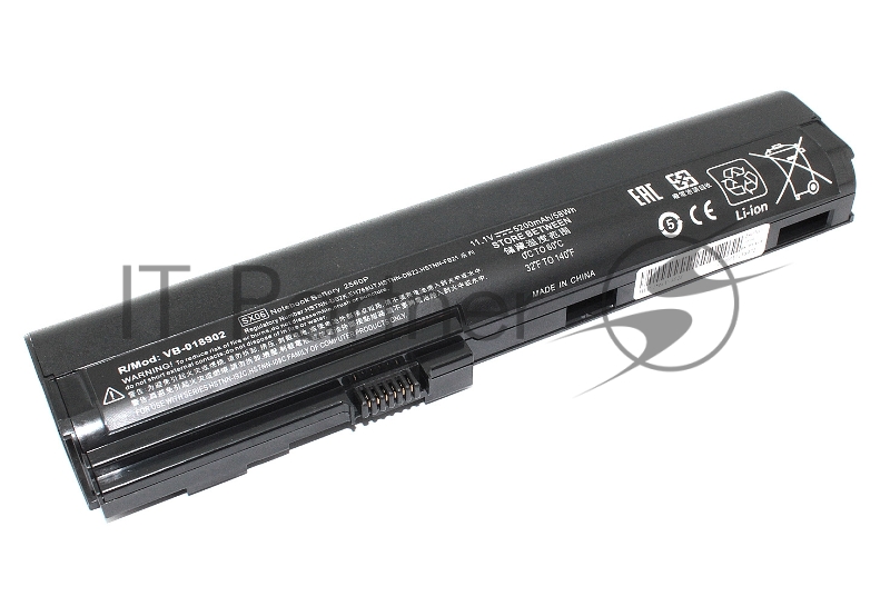 Аккумуляторная батарея для ноутбука HP EliteBook 2560p 5200mAh OEM черный