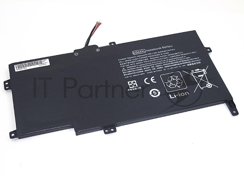 Аккумуляторная батарея для ноутбука HP Envy Sleekbook 6 (EG04) 14.8V 60Wh OEM черный