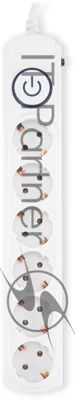 Сетевой фильтр Ippon BK-6-EU-5-10-W 5 м, 6 розеток, белый, коробка