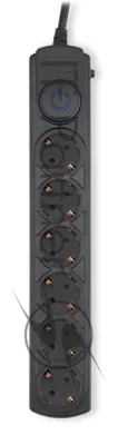 Сетевой фильтр Ippon BK-6-EU-3-16-B 3 м, 6 розеток, черный, коробка