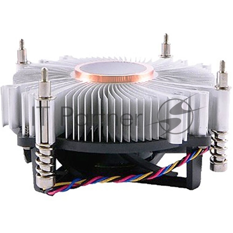 Кулер для процессора ADVANTECH 1960053207N001 серебристый, 120 мм, алюминий/медь, 4400 об/мин, 3 pin, 65 Вт, 46 мм
