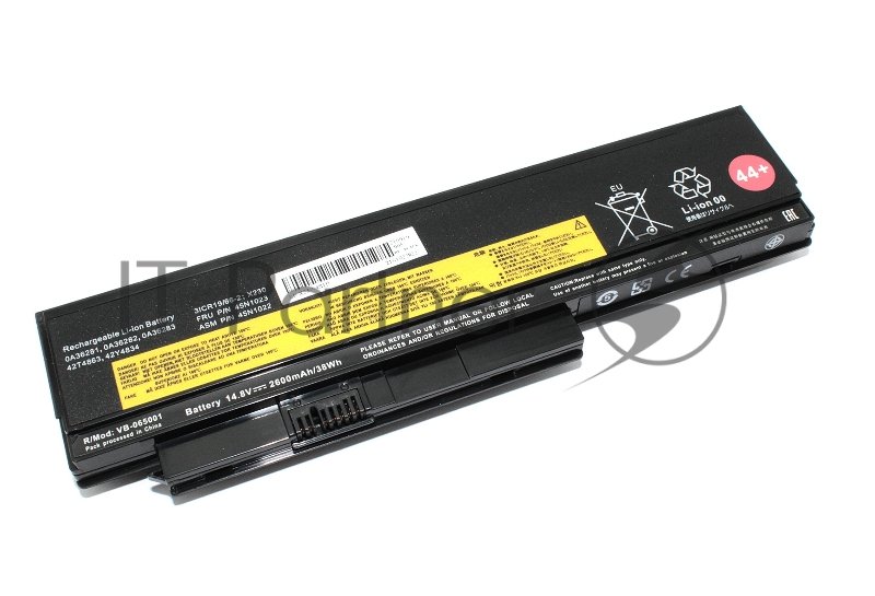Аккумуляторная батарея для ноутбука Lenovo X230-4S1P14.8V 2600mAh OEM черный