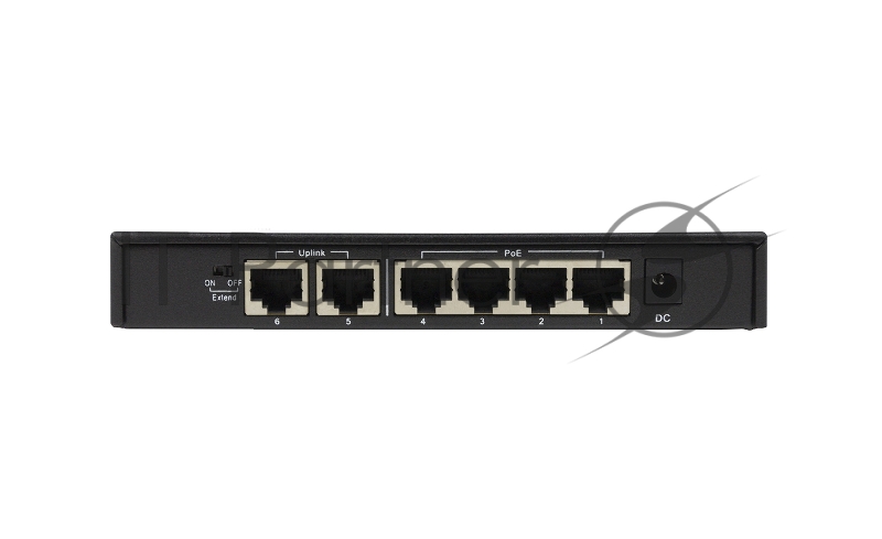 Коммутатор ORIGO OS1206P/60W/A1A, 4×100 Мбит/с PoE+ + 2×100 Мбит/с, неуправляемый