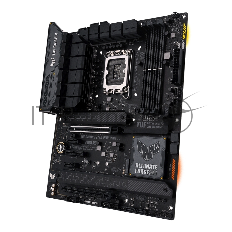 Материнская плата ASUS TUF GAMING Z790-PLUS WIFI, LGA1700, Intel Z790, 4xDDR5, 4xSATA, 4xM.2, 2xPCIe x16, 2xPCIe x1, DisplayPort, HDMI, 1x2.5Gb LAN, USB Type-C, 5x3.5 мм, 7.1, ATX