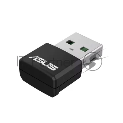 Адаптер Wi-Fi ASUS USB-AX55 NANO 90IG06X0-MO0B00 WI-FI 802.11ax/ac/a/g/n, 400 + 867 Mbps USB 3.0 Adapter + 2 антенны