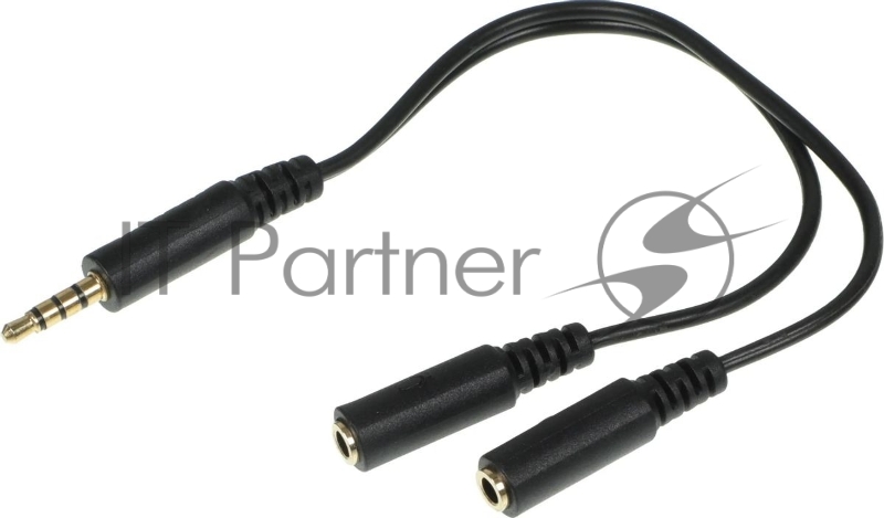 Адаптер аудио A4Tech AD-3P 2xJack 3.5 (f)/Jack 3.5 (m) 0.2м. черный