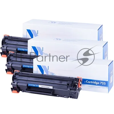 Картридж NVP совместимый NV-725-SET3 для Canon i-Sensys 6000/ 6000B/ 6020/ 6020B/ 6030 / 6030B/ 6030w/ MF 3010 (1600k) (3 шт)