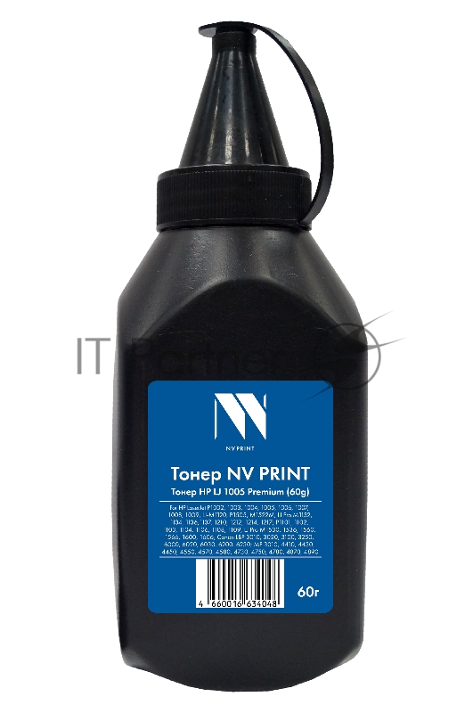 Тонер NVPrint HP 1005 (60 г) (CB435A, CB436A,CE285A,CE278X) для HP LaserJet P1002, 1003, 1004, 1005, 1006, 1007, 1008, 1009,LJ-M1120, P1505, M1522M, LJ Pro M1132, 1134, 1136, 1137, 1210, 1212, 1214, 1217; P1101, 1102, 1103, 1104, 1106, 1108, 1109, LJ Pro M1530, 1536, 1560, 1566, 1600, 1606; Canon LBP 3010, 3020, 3100, 3250, 6000, 6020, 6030, 6200, 6230; MF 3010, 4410, 4430, 4450, 4550, 4570, 4580, 4730, 4750, 4780, 4870, 4890 Premium