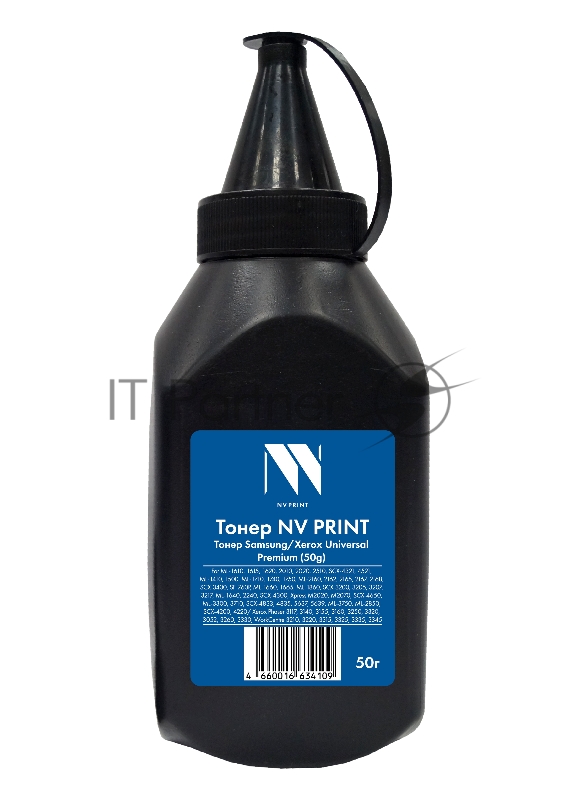 Тонер NVPrint Samsung/Xerox Universal (50г) пакет для ML-1610, 1615, 1620, 1625, 2010, 2015, 2020, 2510, 2570, 2571, SCX-4321, 4521, ML-1410, 1500, 1510, ML-1710, 1740, 1745, 1750, 1755, 1780, ML-2160, 2162, 2165, 2167, 2168, SCX-3400, 3405, 3407, SF-760P, ML-1660, 1665, 1667, 1670, ML-1860, 1865, 1867, SCX-3200, 3205, 3207, 3217, ML-1640, 1641, 1645, 2240, 2241, SCX-4300, Xpress M2020, M2021, M2022, M2070, M2071, SCX-4650, 4655, ML-3300, 3310, 3312, 3710, 3712, SCX-4833, 4835, 5637, 5639, 5737,