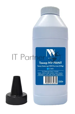 Тонер NVPrint для Samsung C300/CLP300/300N/350N/2160/2160N/3160/3160N/Xerox6110/6115/310/315W/CLX3175FN Premium (250 г) Cyan