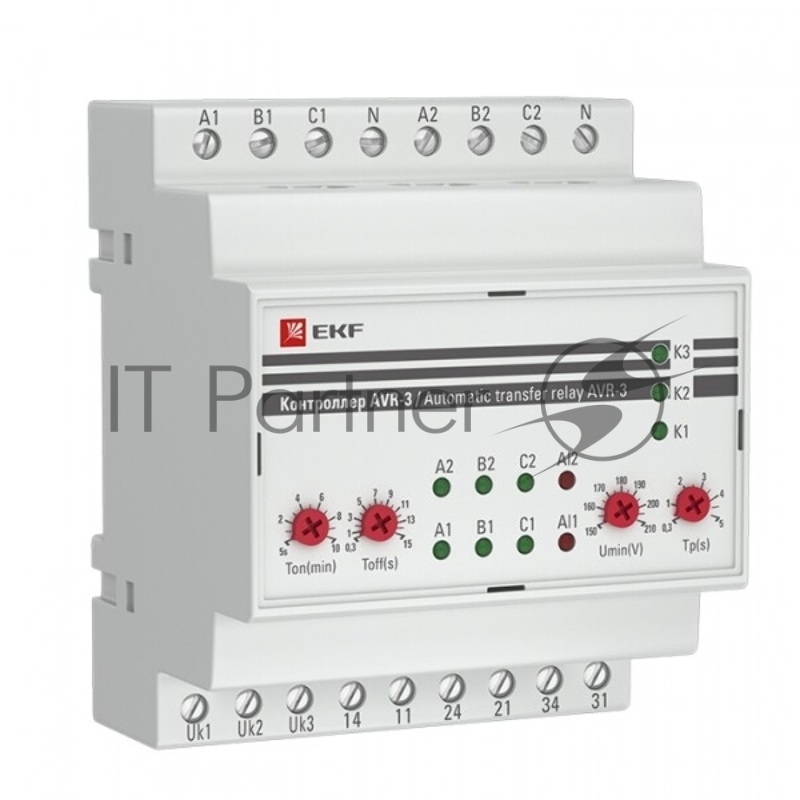 Контроллер АВР на 2 ввода с секционированием AVR-3 PROxima EKF rel-avr-3
