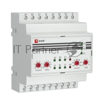 Контроллер АВР на 2 ввода с секционированием AVR-3 PROxima EKF rel-avr-3