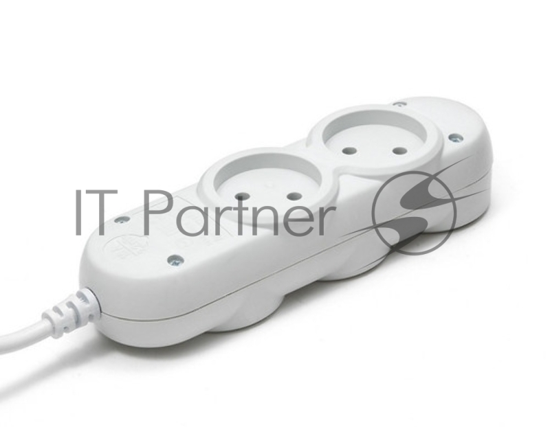 Удлинитель PC 1,5 м, 4 р, без выкл., 10А черный PC-1B-1,5M